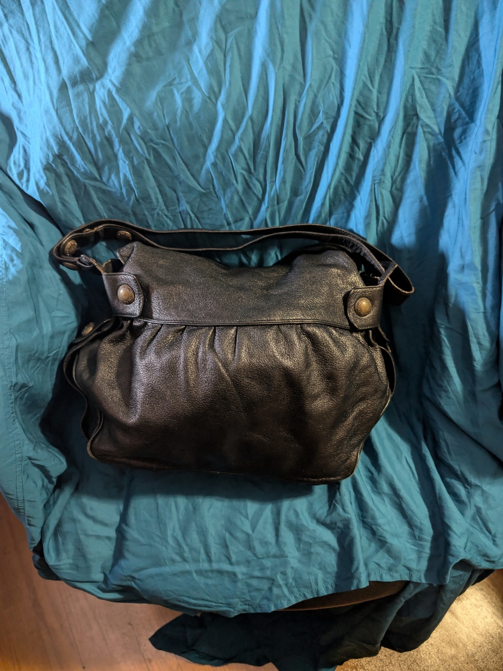 Black Leather Shoulder Bag